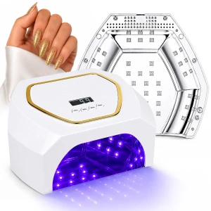  LAMPA  CLAVIER  LUMISENSE 3.0 WYŚWIETLACZ DUAL 2W1 UV LED 260W TIMER + SENSOR  BIAŁA  LUSTRZANE DNO 